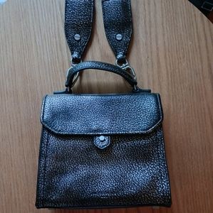 Liebeskind Berlin Glendale Crossbody Clutch Bag Black Metallic Satchel